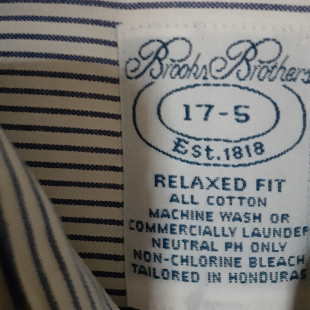 Brooks Brothers Relaxed Fit Stripe Dress Shirt